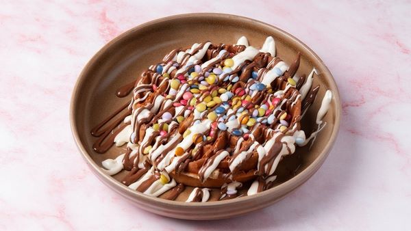 Smarties waffle